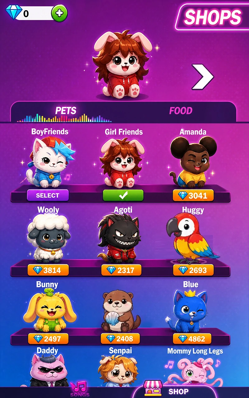 Pet Candy Rhythm pet duel